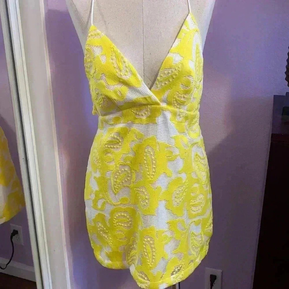 Anthropologie Maeve Strappy Lace Mini Dress - Picture 4 of 6